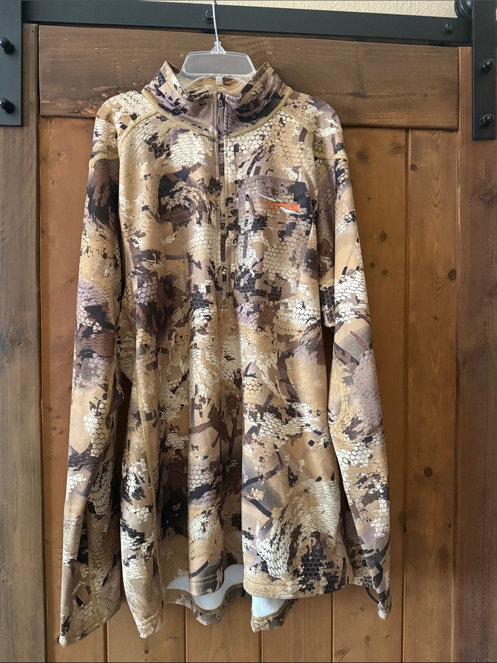 Men’s Sitka Marsh Camouflage Quarter-Zip Shirt